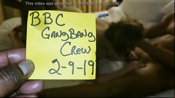 HUSBAND WATCH SLUT WIFE BLACKED BY OUR BBC GANGBANG CREW! BIG TITS MILF WWE POV